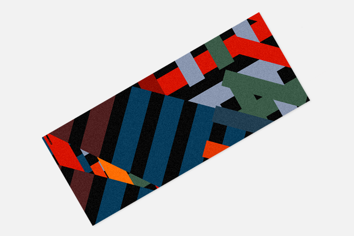 Geometric Wool Shawl by textile designer Ona Boix